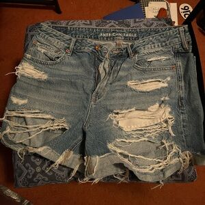 American Eagle ripped jean shorts